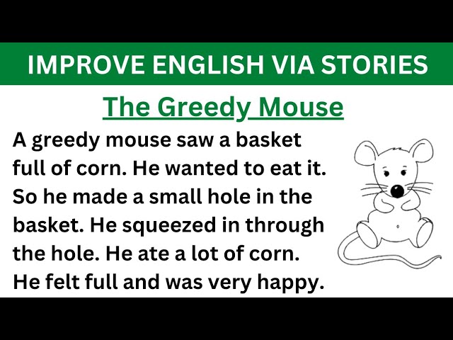 The Greedy Mouse Story  Interesting Stories for Kids