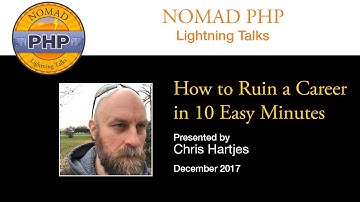 How to Ruin a Career in 10 Easy Minutes