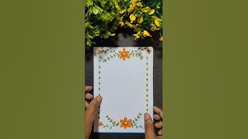 "Top 10 Easy Border Designs for School Projects"  #shorts