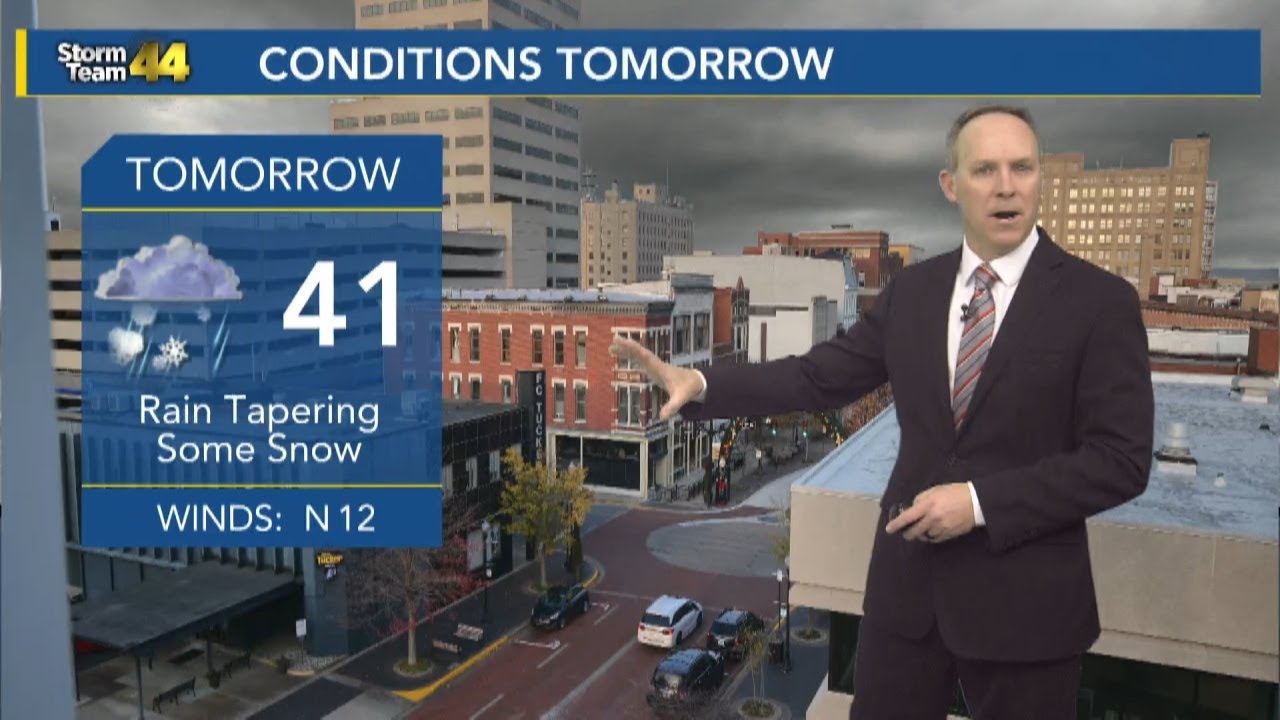 Tracking rain tonight and much colder weekend temperatures! - YouTube