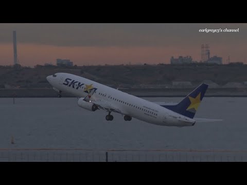 Skymark Airlines (SKY) Boeing 737-800 JA73NM 羽田空港 離陸 2019.12.6  @earlgreyv3