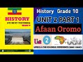 History Grade 10 New Curriculum UNIT 2 PART 1 Afaan Oromo Jaalallee Entertainment History Grade 10 New Curriculum UNIT 2 PART 1 Afaan Oromo Jaalallee Entertainment