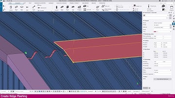 Modeling a Warehouse in Tekla Structure | Part-24 | Create Ridge Flashing