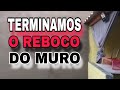 REBOCO DO MURO FICOU PRONTO - NOSSA ÁREA GOURMET TA FICANDO TOP.