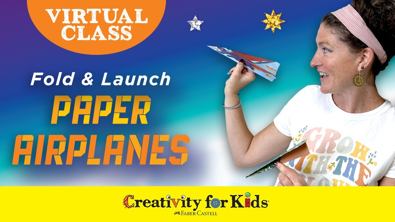 Creativity for Kids Fold & Launch Paper Airplane- Child Craft Kit for Boys  and Girls 