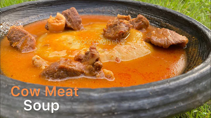MEAT LIGHT SOUP / PEPPER SOUP RECIPE | HOW TO MAKE AUTHENTIC GHANAIAN C0W MEAT PEPPER SOUP & FUFU