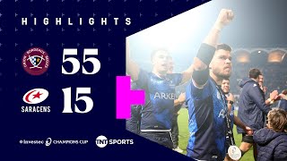 Sarries Demolished In Bordeaux   Bordeaux 5515 Saracens  Investec Chdanions Cup Highlights
