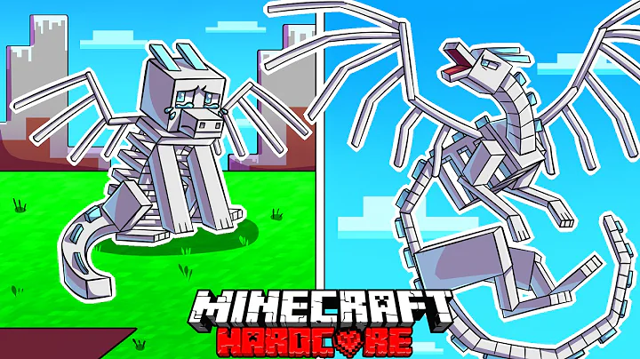 I Survived 100 DAYS as a SKELETON DRAGON in HARDCORE Minecraft!