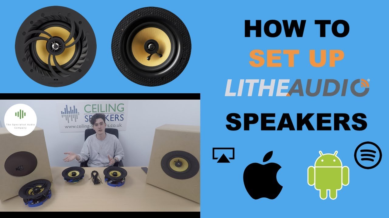 How To Set Up Lithe Audio Wifi And Bluetooth Ceiling Speaker Guide