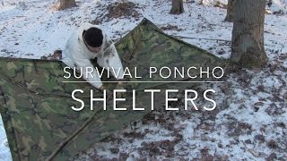 Survival Poncho Shelters