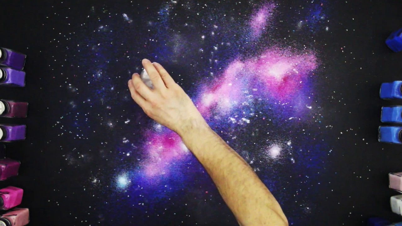 Drawing Nebula with Salt - YouTube