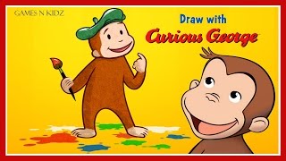 Draw With Curious George - Coloring Book Games - Curious George App For Kids