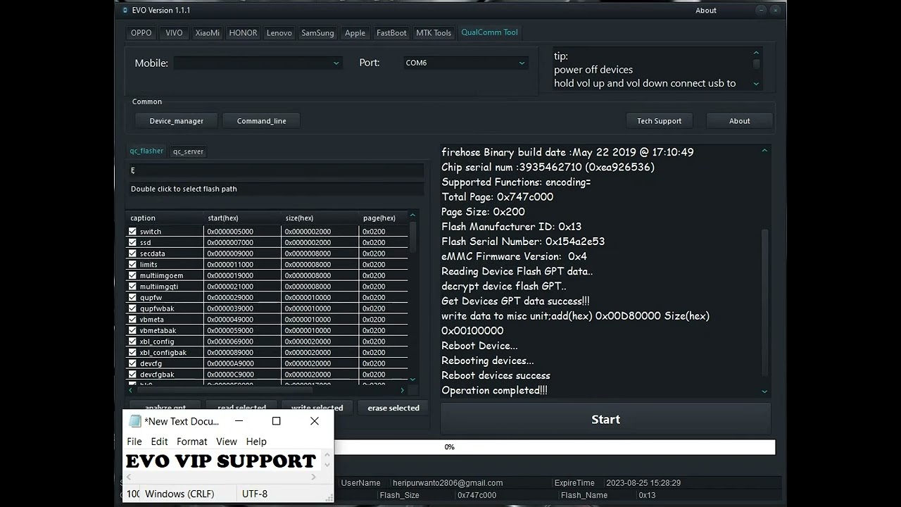 REDMI NOTE 8 ERASE USER DATA/ FRP/ACCOUNT AND BACKUP FILE WITH EVOTOOL