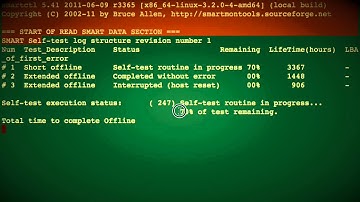Linux and Unix: Watch smartctl Command Progress On Screen