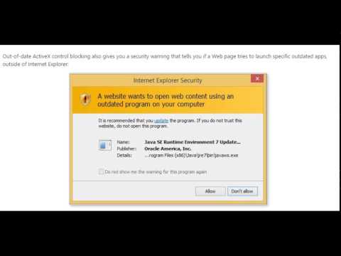 how to fix Java(TM) was blocked because it is out of date and needs to be updated