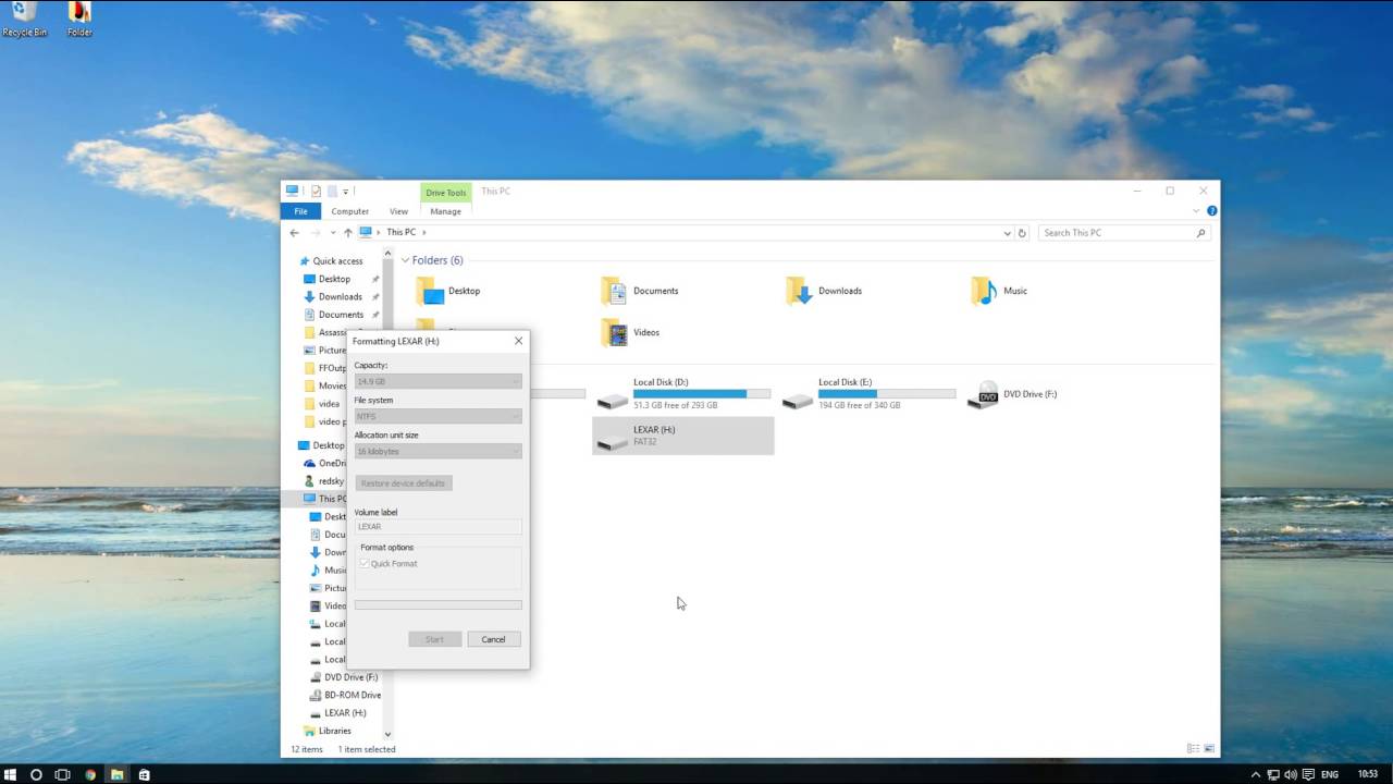 How To Convert FAT32 To NTFS No CMD YouTube