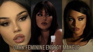 dark feminine makeup tutorials ✨// tiktoks