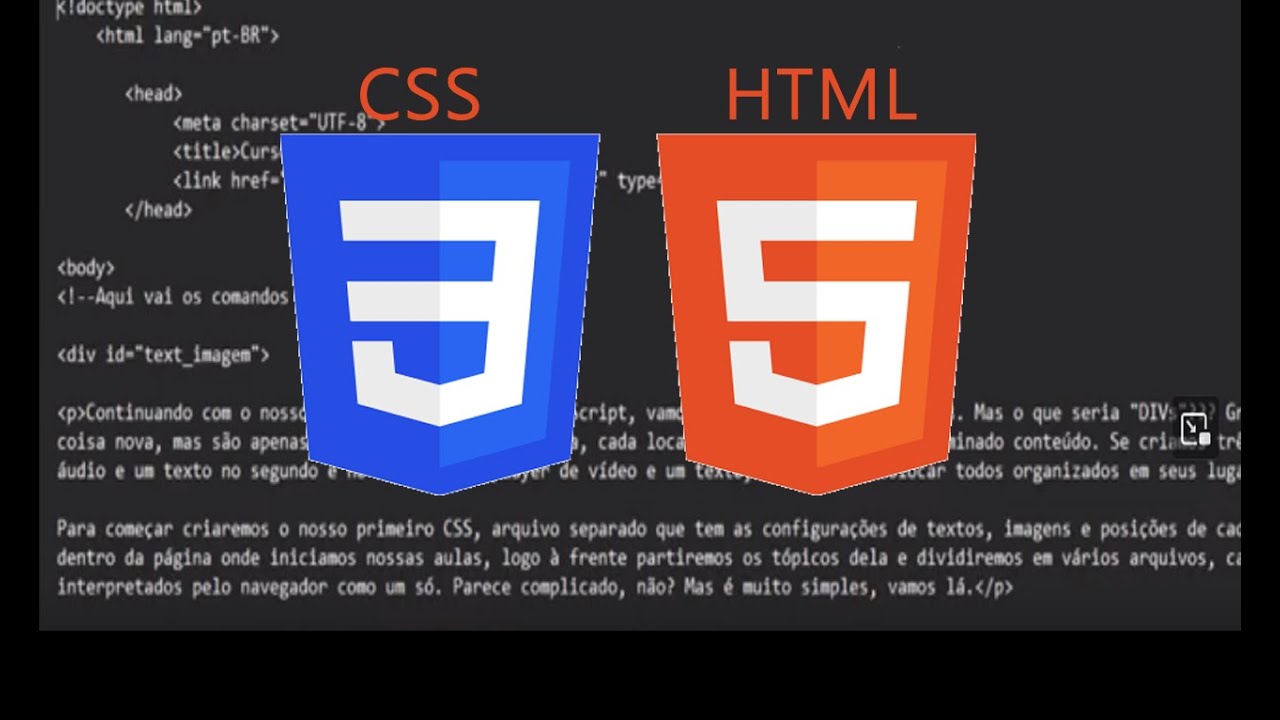 Organizando a página com css separado - Html Parte 04 - YouTube