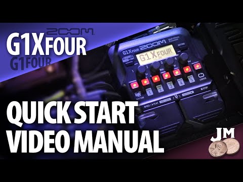 Zoom G1X-FOUR pedal QUICK START + Cheat Sheet (4 PRIMARY MODES) How To Video