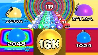 [ Lv. 62 ] Level Up Circles vs Number Ball 3D Merge Games vs Ball Run 2048 Satisfying gameplay screenshot 5