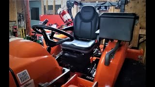 Kubota L3901 modifications part 15  Installing a L6060 suspension seat