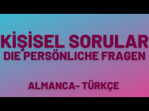 A1 Seviye Almanca | Telefon numarası -  Adres - E -posta adresi isteme | Birleşik kelimeler