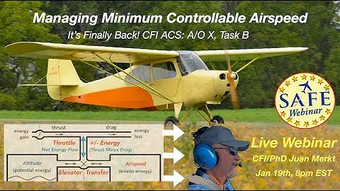 A Top Down Explanation of Minimum Controllable Airspeed with Dr. Juan Merkt