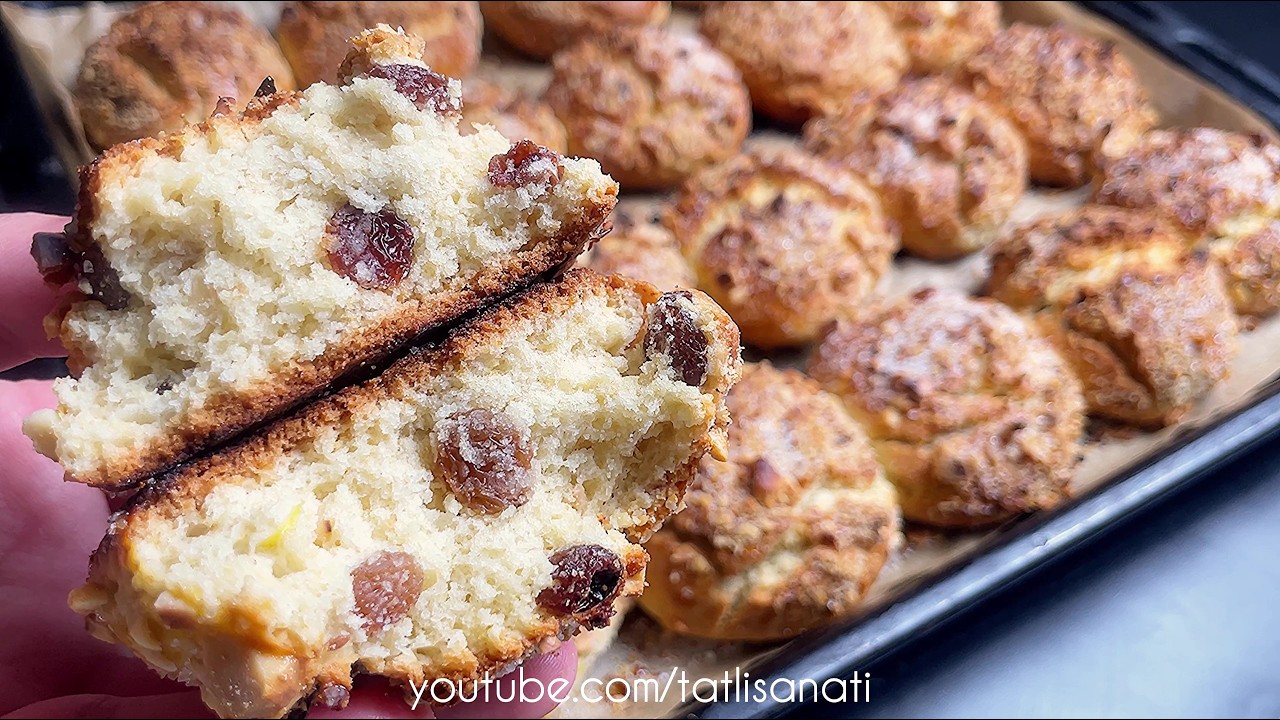 DÜNYANIN EN GÜZEL KURU ÜZÜMLÜ ANNE KURABİYESİ🏆🏆 Tadanlar Kesinlikle Tarif İsteyecek👍