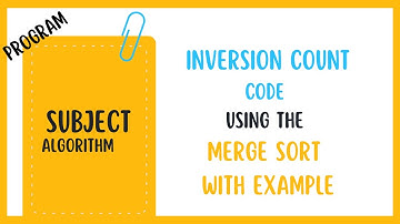 Counting Inversions Code in Java using Merge Sort | Inversion Count