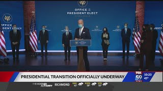 Presidential transition officially underway