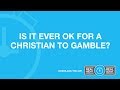 Gambling – even a Christian can do it! - YouTube