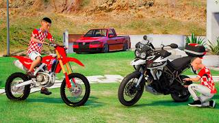 GTA V: MODS - MEU AMIGO ROUBOU ESSA MOTO DA ROCAN NO PATI...