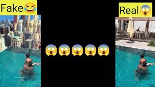 Cristiano Ronaldo Throwing His Son From Pool - Fake Vs Real Video