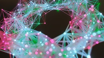 Geometry Glowing Animated Plexus - 4K Generative Art Animation