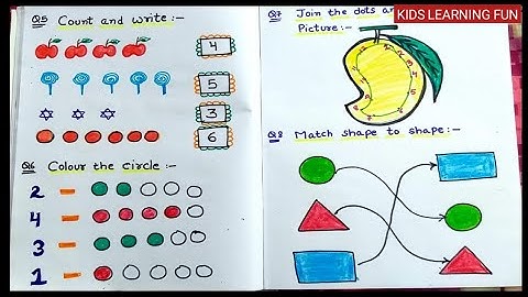 Nursery Maths Worksheet//Pre Nursery Maths Daily Practice Sheet  @kidslearningfun2013