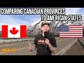 Comparing Canadian Provinces to United States | Uncle Hack