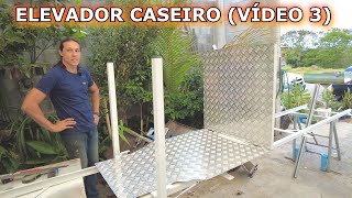 ELEVADOR PARA DEFICIENTE SUPER PODEROSO CASEIRO  ÚLTIMAS ETAPAS  (VÍDEO 3)