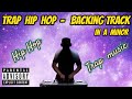 Hip hop trap  backing track in a minor