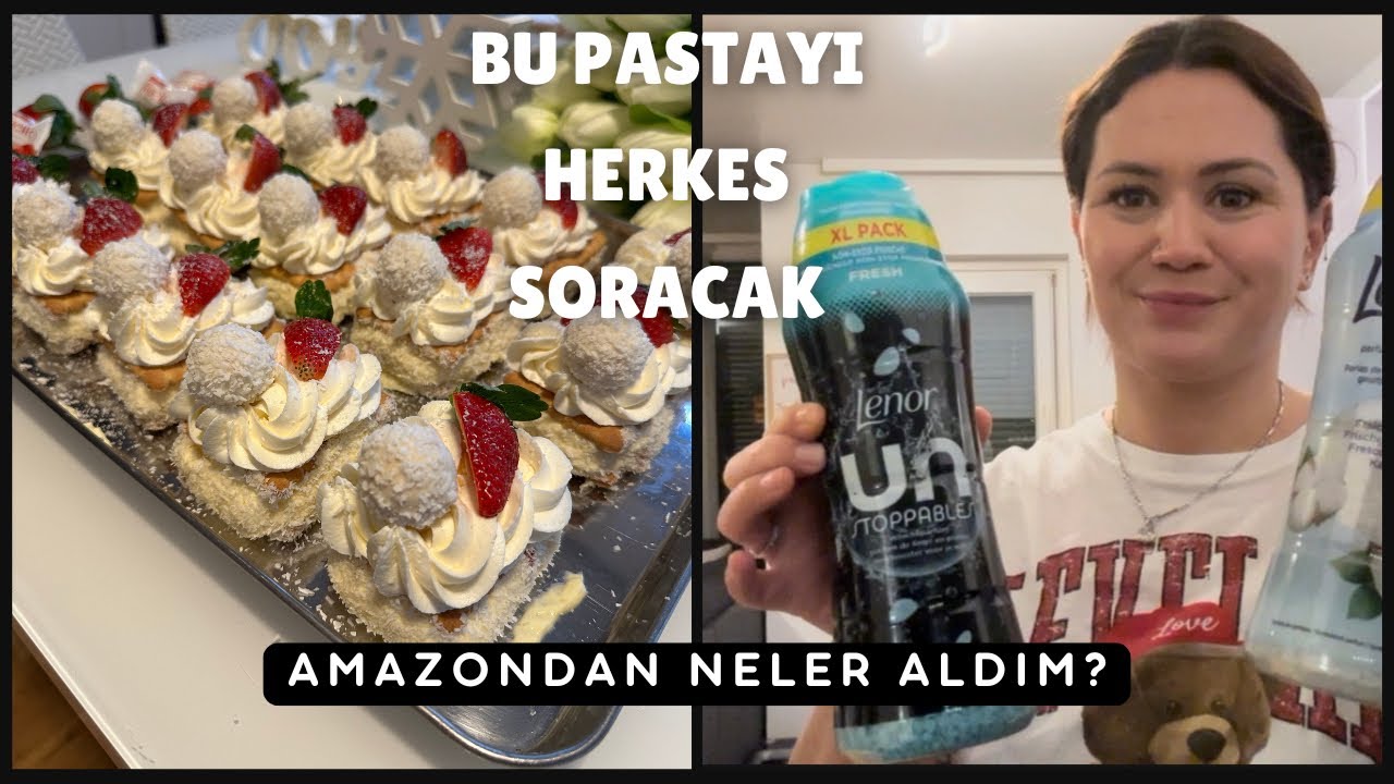 BİR TEPSİ YAPTIM ANINDA BİTTİ😱| AMAZONDAN NELER ALDIM? ŞNİTZLEİN PÜF NOKTASI