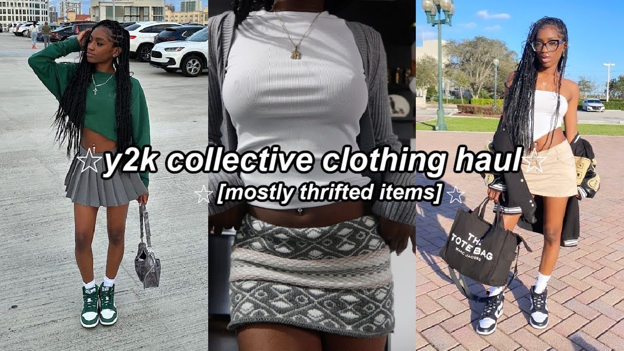 a Y2K collective clothing haul (thrifted, yesstyle, &amp; urban outfitters ...