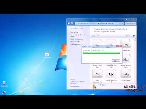 Video: Een Lettertype Installeren In Windows 7