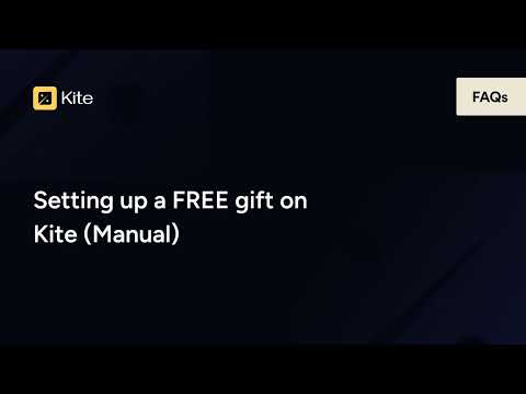 How to Setting up a FREE gift on Kite (Manual) - Free gift can be claimed by clicking on a button - video from Skai Lama