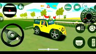 New Model Mahindra Yellow Thar Offroad Village Driving Gameplayvideo 😈 Dollar Song Shidhu Moosewala
