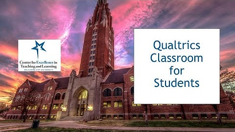 Qualtrics Classroom for Students