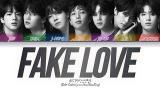 [CC해석/발음] BTS 'FAKE LOVE (Rocking Vibe Mix)' Lyrics (방탄소년단 페이크 러브 록킹 바이브 믹스) (Color Coded Lyrics)