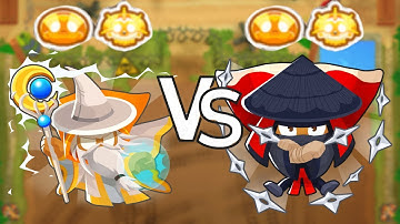 God Boosted Archmage vs. Grandmaster Ninja (Bloons TD 6)