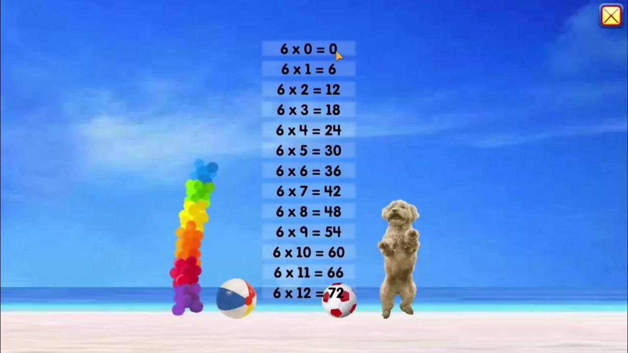 Starfall grade 3 math 6 times multiplication song youtube