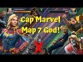 Captain Marvel Map 7 God! Omega Red Takedown! Brawl Path! - Marvel Contest of Champions