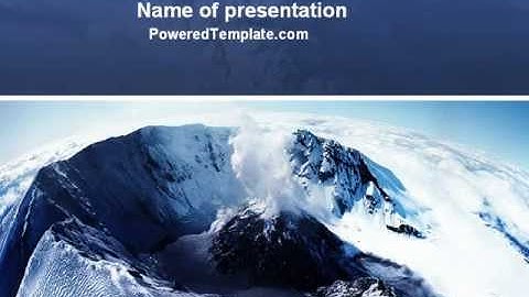 Volcanic Crater PowerPoint Template by PoweredTemplate.com