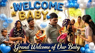 Our Baby’s GRAND WELCOME at HOME 😍👶